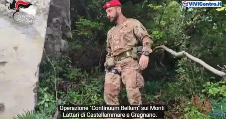 Operazione “Continuum Bellum” sui Monti Lattari VIDEO