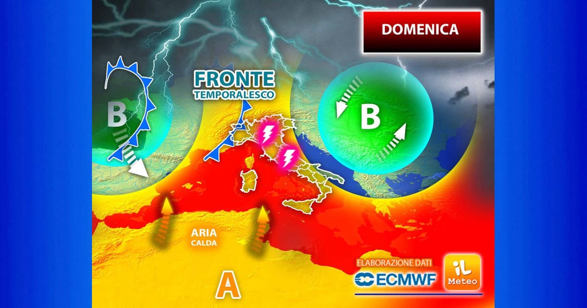 Previsioni meteo per Domenica 11 Giugno 2023