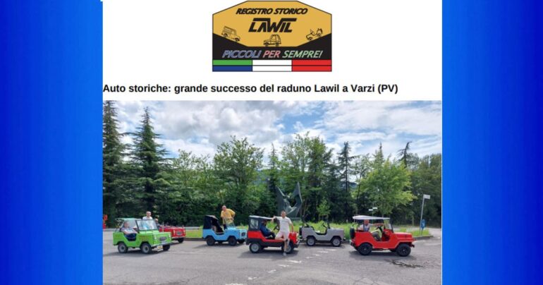 Auto storiche: grande successo del raduno Lawil a Varzi PV