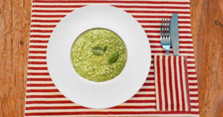 Risotto al basilico e limone