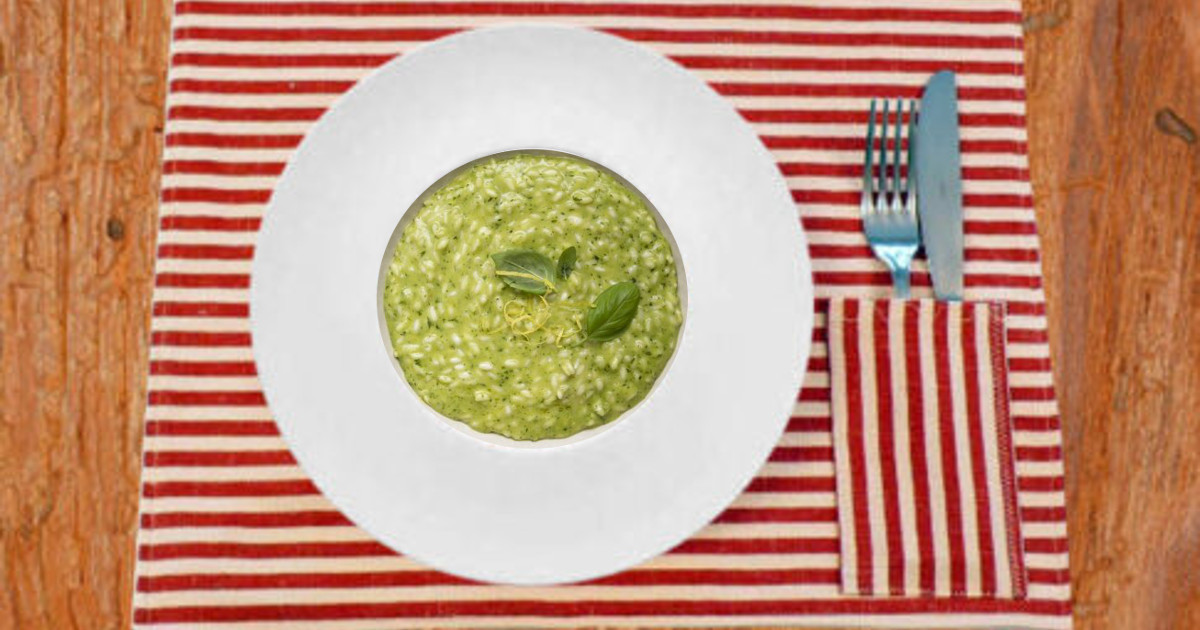 risotto al basilico e limone