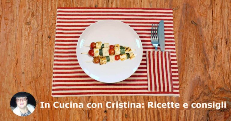 Spiedini di pollo zucchine e pomodorini