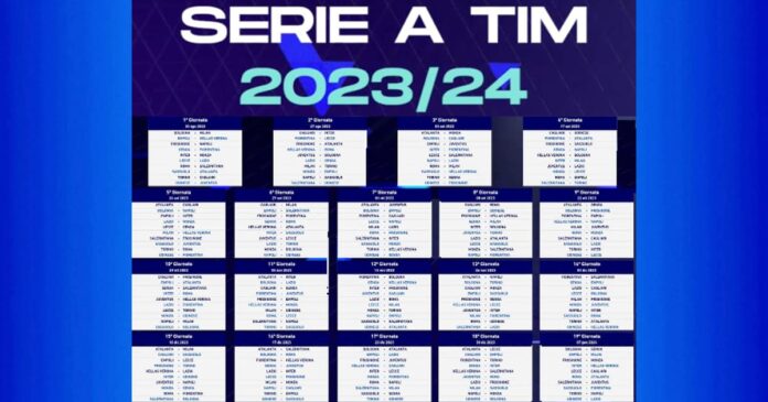 Calendario della Serie A 2023-24. il Calendario completo