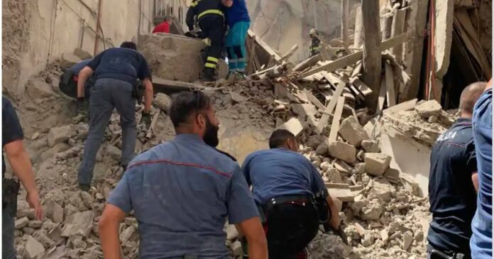 Crollo palazzina Torre del Greco, 3 sopravvissuti miracolosamente estratti