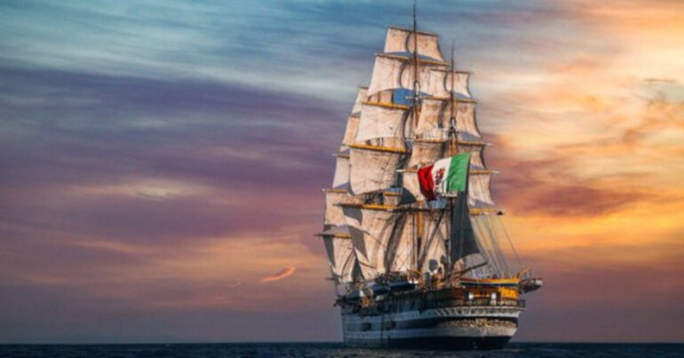 Partito da Genova il 2° giro del mondo dell’Amerigo Vespucci – VIDEO