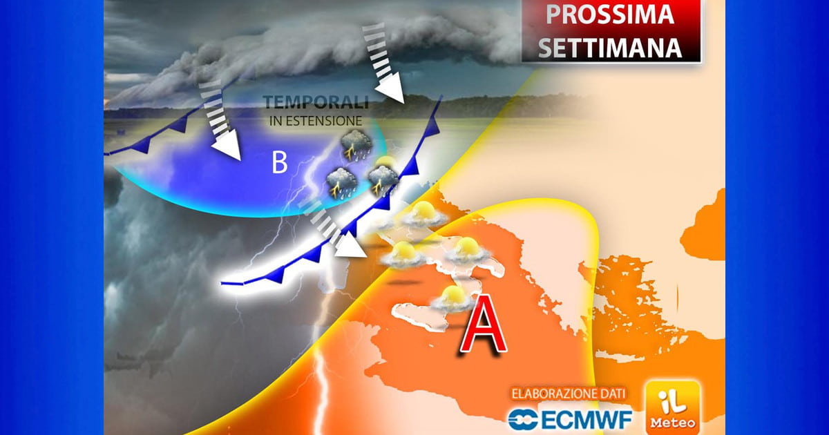 METEO 30 Luglio 2023, Prossima settimana