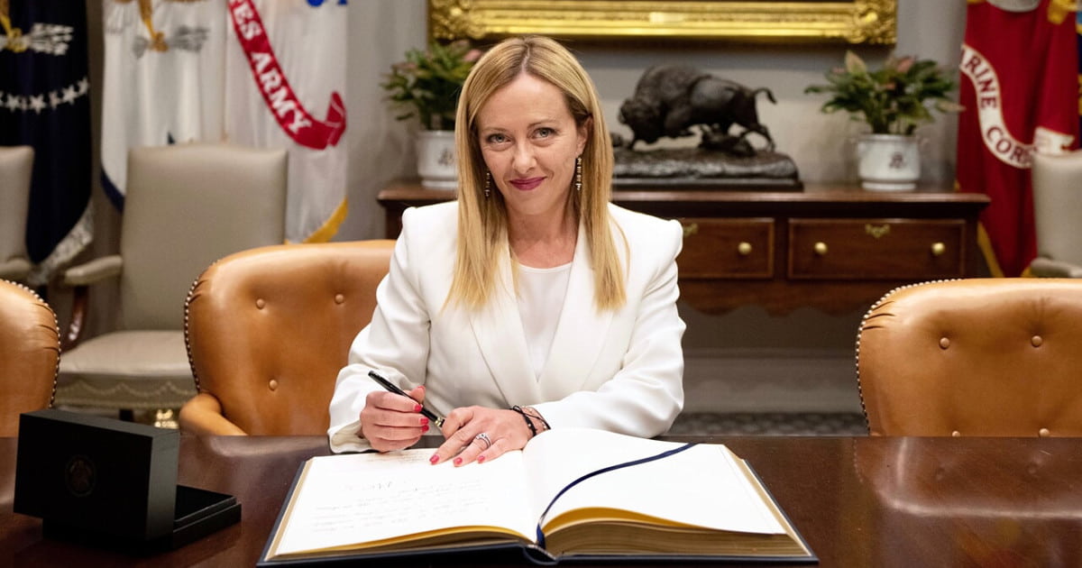 Meloni alla Casa Bianca (Foto Ufficio Stampa palazzo Chigi)