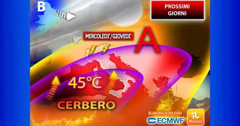 Meteo 12 Luglio 2023: Colpo di Scena, arriva Caronte