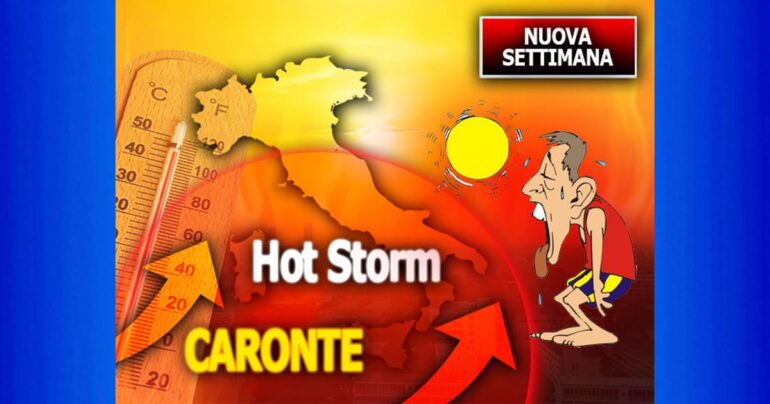 Meteo 17 Luglio 2023: Con CARONTE sarà storica Tempesta di Caldo