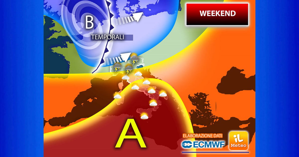 Meteo 22 Luglio 2023, weekend