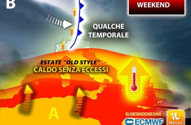 Meteo 28 Luglio 2023: Caldo in aumento al Sud, temporali al Nord