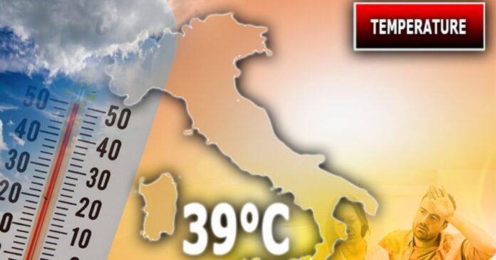 Meteo 31 Luglio 2023, temperature