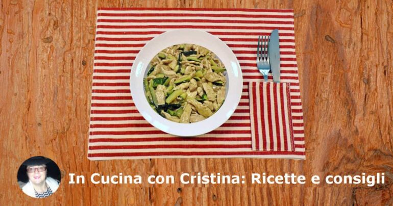 Scaloppine di pollo alle zucchine estive