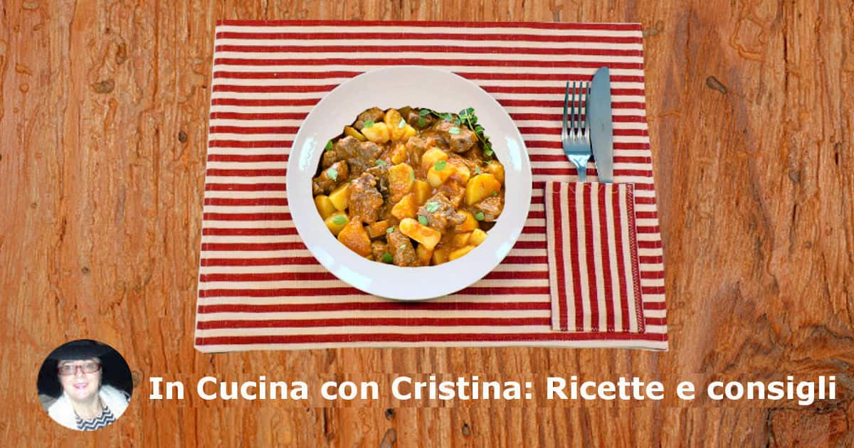 Spezzatino di vitello con patate dal sapore estivo