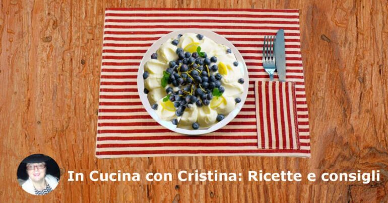 Torta al limone e mirtilli!
