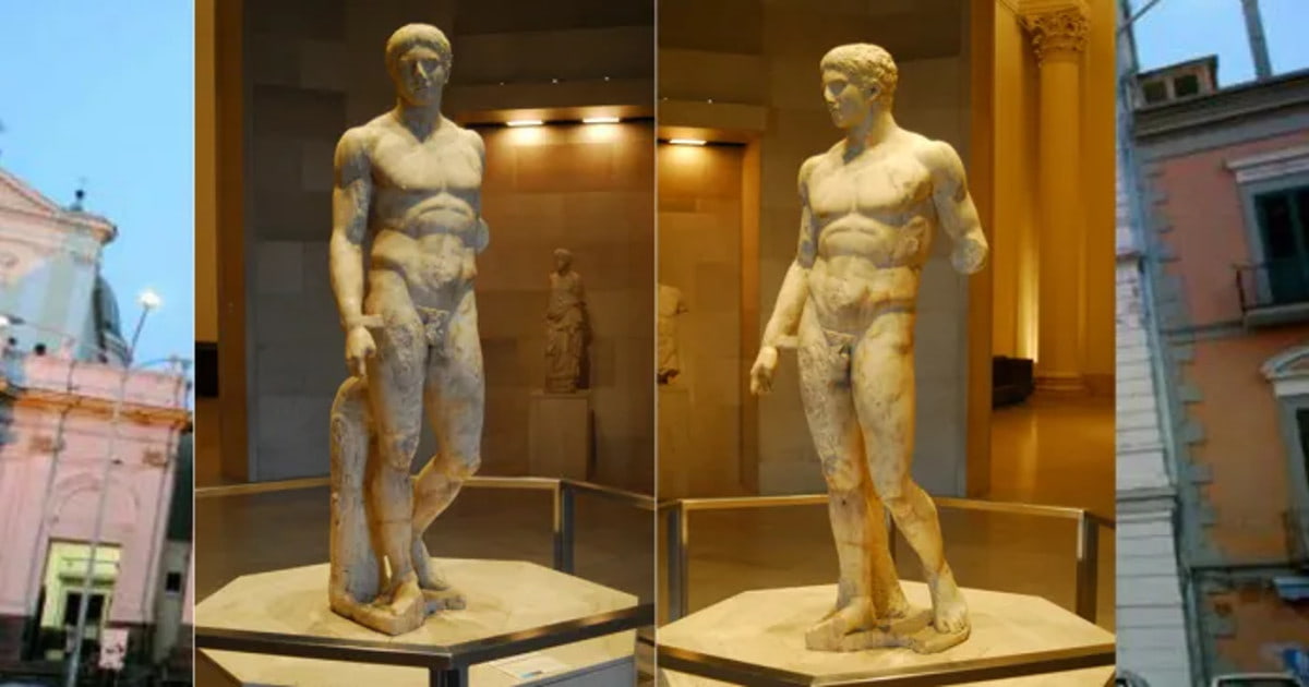 Doriforo di Stabiae marmo pentelico Stabiae fine II meta I sec. a.C. ora al Minneapolis Institute of Art che non vuole restituirlo