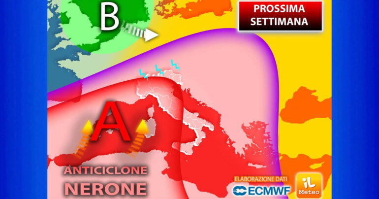 Meteo 13 Agosto 2023: Fino a fine mese Caldo Africano con NERONE