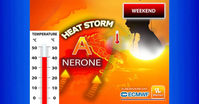 Meteo 19 Agosto 2023 WEEKEND, arriva una Tempesta di Caldo, sarà HEAT STORM di NERONE