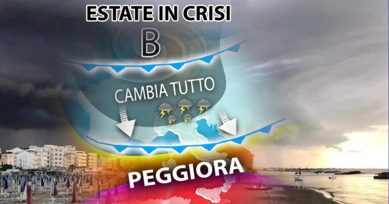 Meteo 02 Agosto 2023: Ciclone Circe punta l’Italia; ultimi giorni di caldo