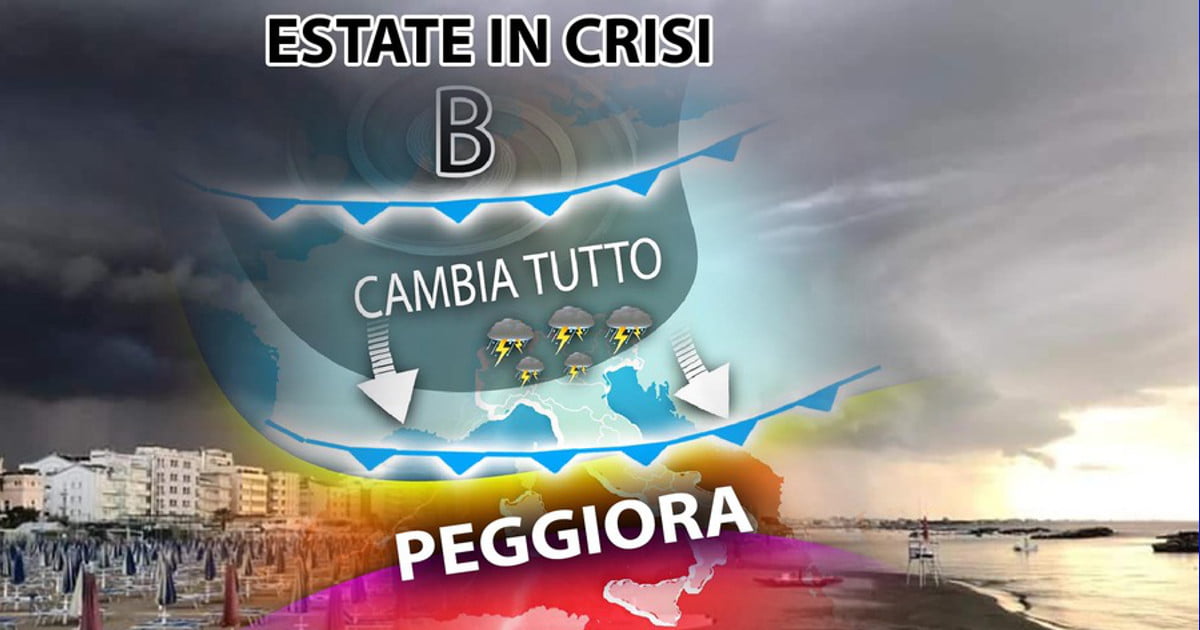 Meteo 2 Agosto 2023, Estate in crisi