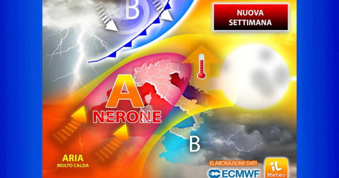 Meteo 21 Agosto 2023 - NUOVA SETTIMANA, a breve il Picco rovente di Nerone, ma entro il prossimo Weekend arriverà un Ciclone