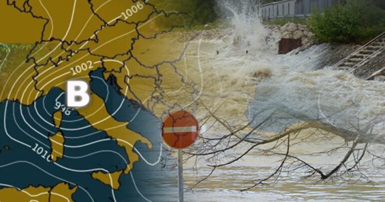 Meteo 29 Agosto 2023 – Ciclone POPPEA: crollo termico, pioggia, neve