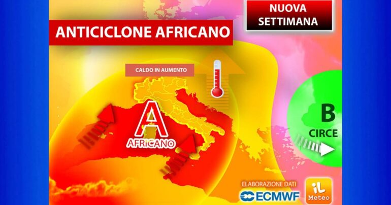 Meteo 7 Agosto 2023: Sta per tornare un grande anticiclone africano