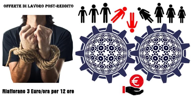Offerte lavoro Post-Reddito: Riafforano 3 Euro/ora per 12 ore