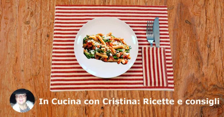 Pasta con verdure, pecorino e tanto pepe nero