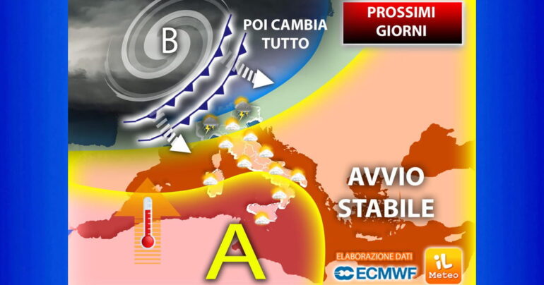 Meteo 01 Agosto 2023: Ultima fiammata di Caronte, poi arriva Circe