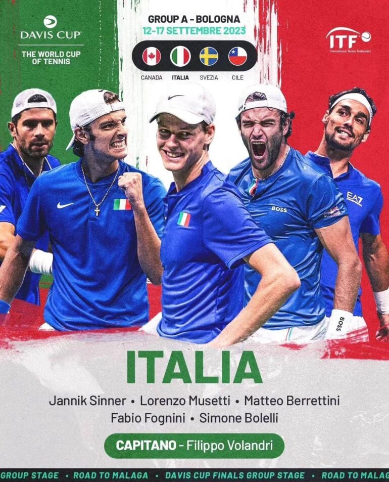 Ecco la nazionale rivisitata per la prima fase di Coppa Davis 2023