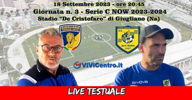 Giugliano-Juve Stabia, Rileggi LIVE 0-0