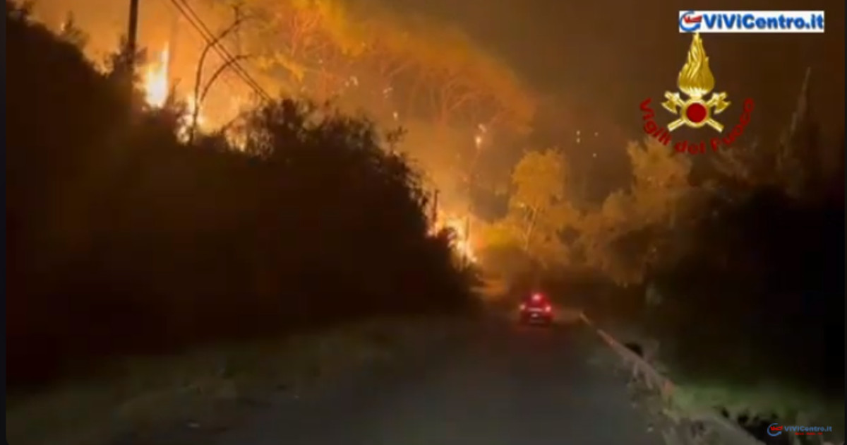 INCENDI DI VEGETAZIONE IN SICILIA, 300 VIGILI DEL FUOCO IMPEGNATI NEL PALERMITANO E NEL MESSINESE
