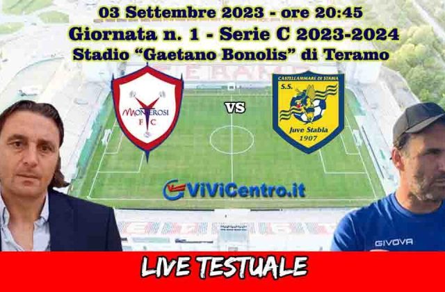 Monterosi Tuscia-Juve Stabia – LIVE 1-3, Vespe dominanti al “Bonolis”