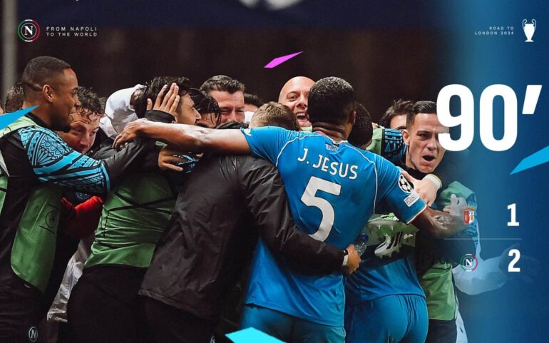 Braga-Napoli 1-2, gli azzurri debuttano con una vittoria in Champions League