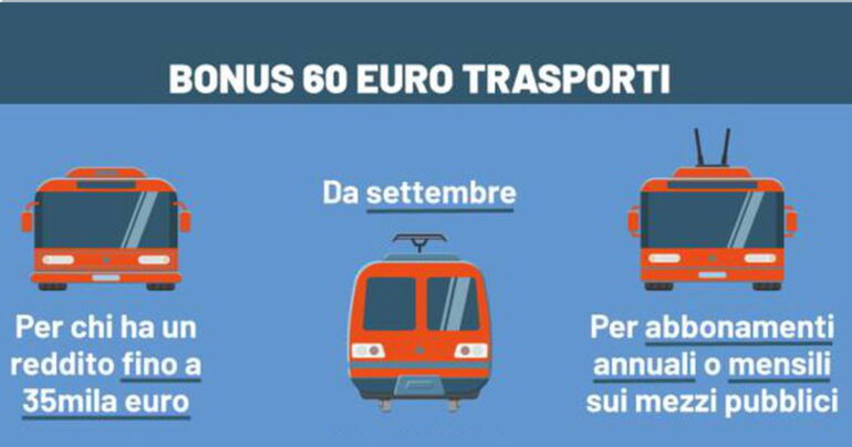 Bonus Trasporti: Voucher da 60 Euro!