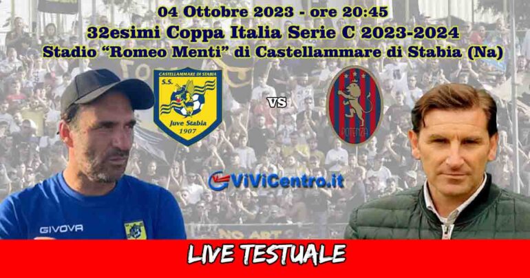 Juve Stabia-Potenza Coppa Italia, Rileggi LIVE 6-5 (d.c.r.)