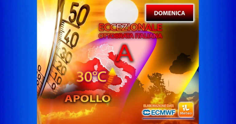 Meteo 1 Ottobre 2023: L’estate non finisce più con l’Ottobrata Italiana