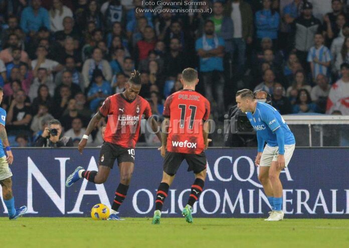 Napoli Milan 2-2 serie A Calcio (18) Leao editoriale