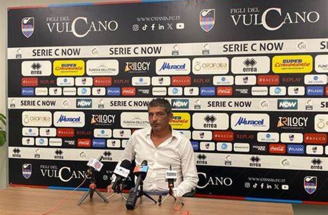 Tabbiani, l’allenatore del Catania avversario della Juve Stabia