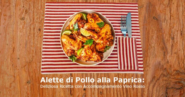 Alette di Pollo alla Paprica: Deliziosa Ricetta con Accompagnamento Vino Rosso
