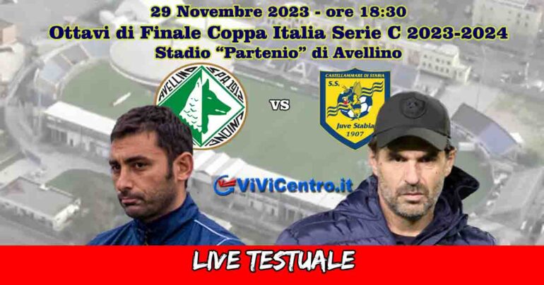 Avellino-Juve Stabia, Coppa Italia – Rileggi LIVE 1-0 (55° Patierno)