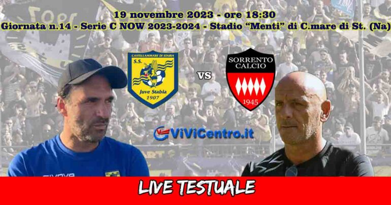 Juve Stabia-Sorrento, Rileggi LIVE 0-0
