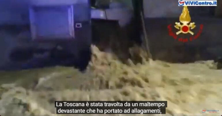 Maltempo in Toscana: Allagamenti, Due Vittime e Interventi d’Emergenza VIDEO