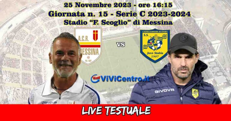 ACR Messina-Juve Stabia, Rileggi LIVE 0-1 (35° Bellich)