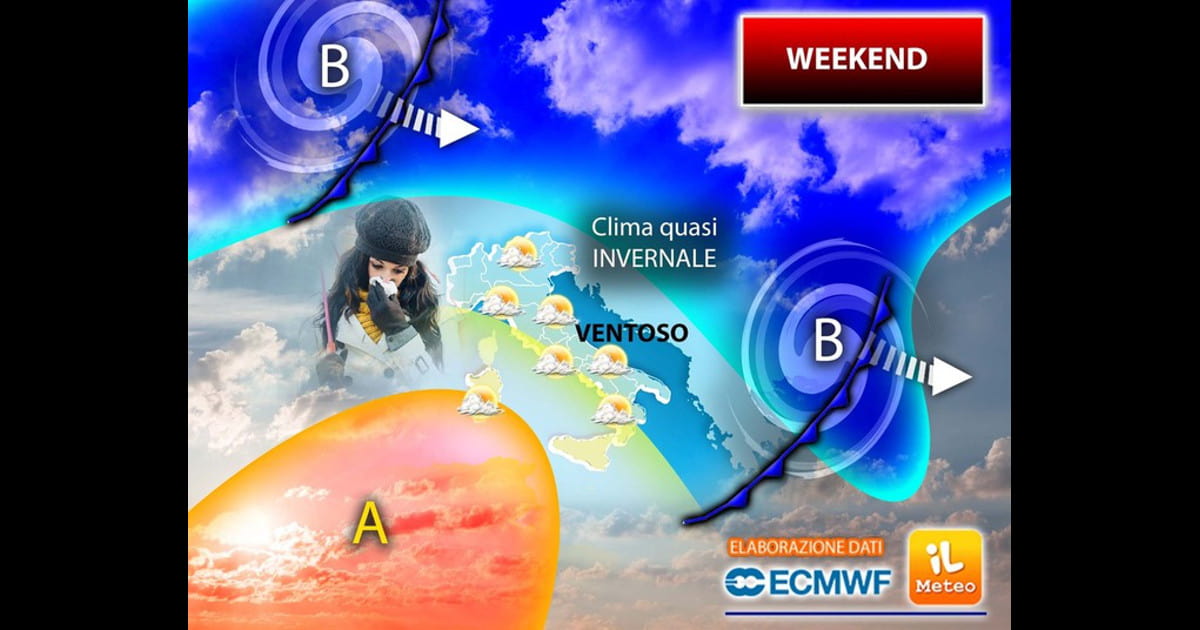 Meteo 18 Novembre 2023 weekend, TEMPERATURE da Brividi, VENTO Freddo e addirittura GELATE