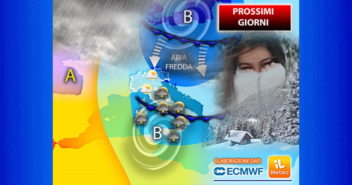 Meteo 22 Novembre 2023, Vortice di Maltempo sull'Italia