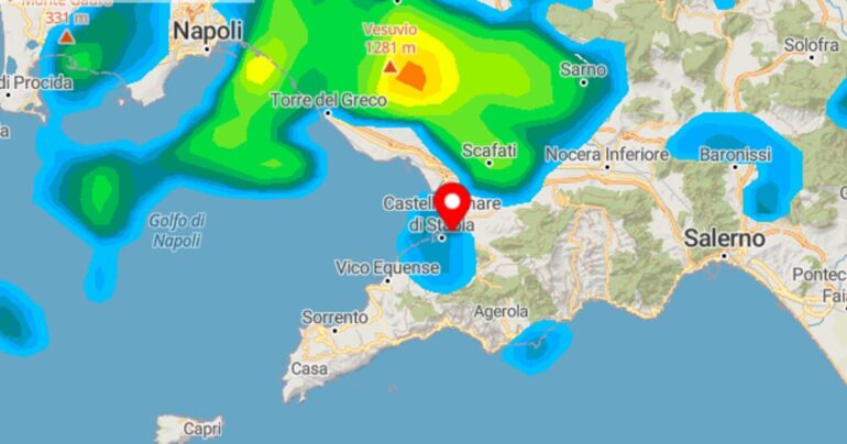 Meteo Stabia 4 Novembre 2023: cielo molto nuvoloso o coperto