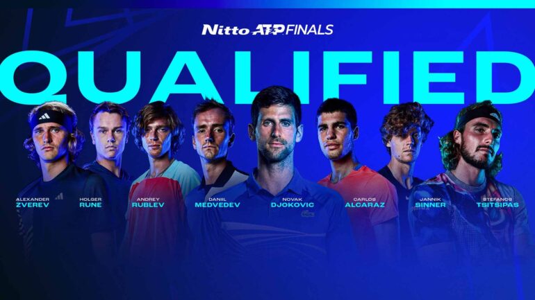 Nitto ATP Finals: Sinner nel girone con Djokovic Tsitsipas e Rune!