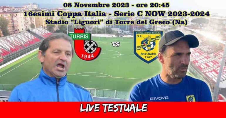 Turris-Juve Stabia, Coppa Italia: Rileggi LIVE 3-5